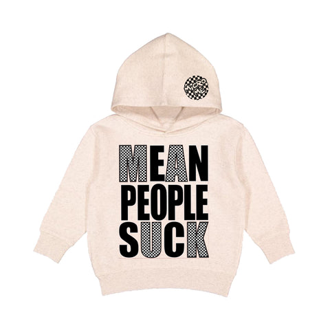 Mean People Suck  Hoodie, Natural (Toddler, Youth, Adult)