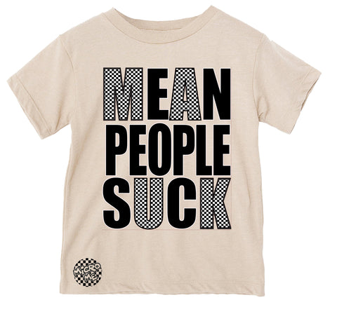 Mean People Suck Tee, Natural  (Infant, Toddler, Youth, Adult)