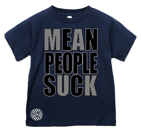 Mean People Suck Tee, Navy  (Infant, Toddler, Youth, Adult)