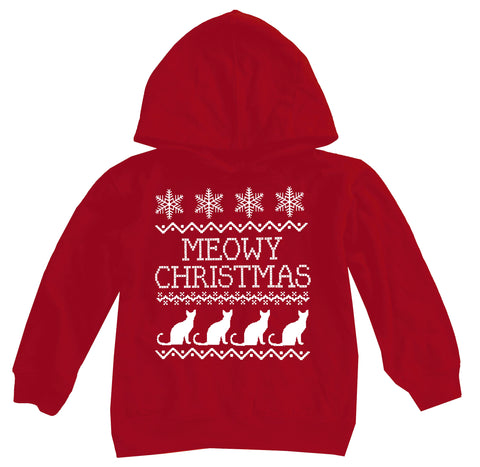 UG-Meowy Hoodie, Red (Toddler, Youth)