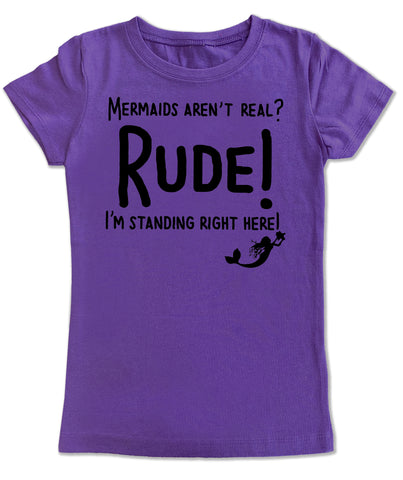 M-RUDE GIRLS Fitted Tee, Purple (Toddler, Youth, Adult)