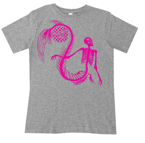 Mermaid Skelly Tee,Heather (Infant, Toddler, Youth, Adult)