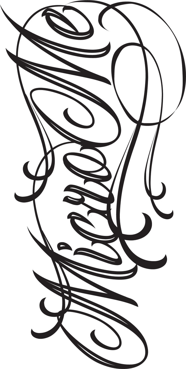 Micro Me Script Font TATTOO, 7 inches – Micro Me Shop