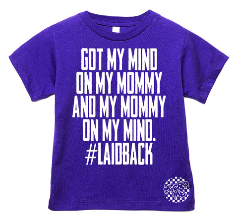 Mind On Mommy Tee  Shirt, PURPLE (Infant, Toddler, Youth, Adult)