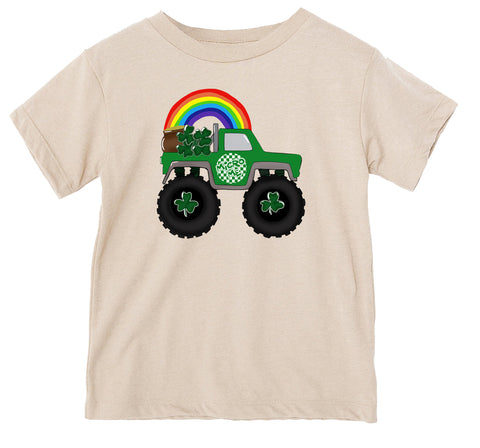 Monster Truck Tee, Natural  (Infant, Toddler, Youth, Adult)