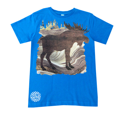 Moose Tee, Neon Blue (Infant, Toddler, Youth, Adult)
