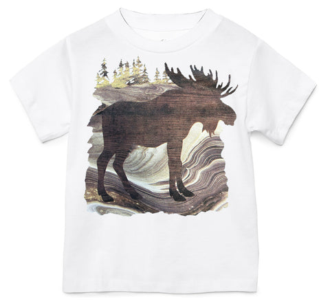 Moose Tee, Neon White (Infant, Toddler, Youth, Adult)