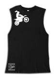 *Moto Girl Fitted Tee OR Muscle Tank, Black- (6M-Youth XL)