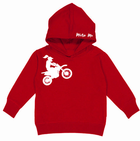 RC-Motogirl Hoodie, Red (Toddler, Youth, Adult)