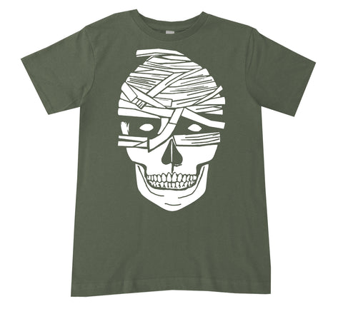 Mummy Skull Tee, Military (Infant, Toddler, Youth, Adult)