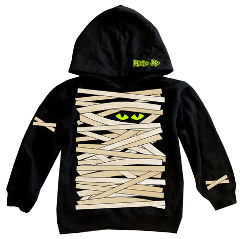 Mummy Wrap Hoodie, Black (Toddler, Youth, Adult)