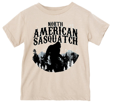 N. Am. Sasquatch Tee, Natural  (Infant, Toddler, Youth, Adult)