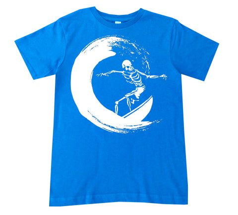 Surf Skelly Tee, Neon.Blue (Infant, Toddler, Youth, Adult)