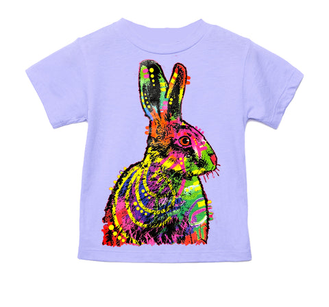 Neon Bunny Tee, Lavender  (Toddler, Youth, Adult)
