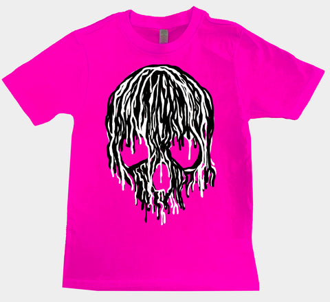 Signature Skull Tee, Neon Pink (Youth)