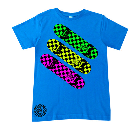 Neon Skateboards Tee, Neon Blue (Infant, Toddler, Youth, Adult)