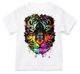 Neon Tiger Tee, White (Toddler, Youth, Adult)