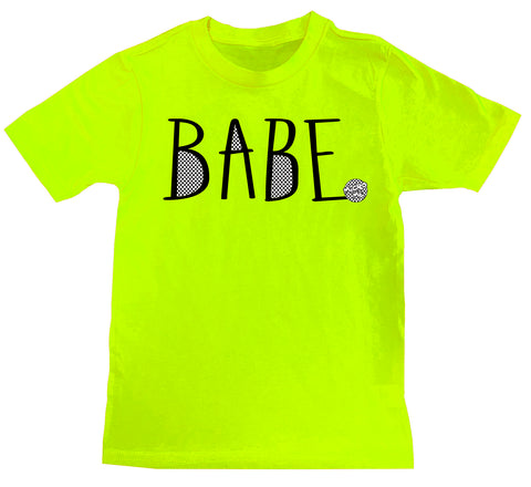 Babe Tee, Neon Yellow (Toddler, Youth)