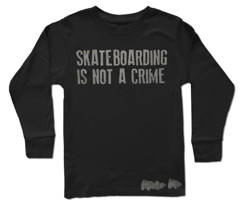 Not A Crime LS Shirt, Black (Infant, Toddler, Youth)