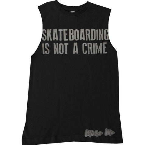 Not A Crime Muscle Tank,  Black (Infant, Toddler, Youth, Adult)