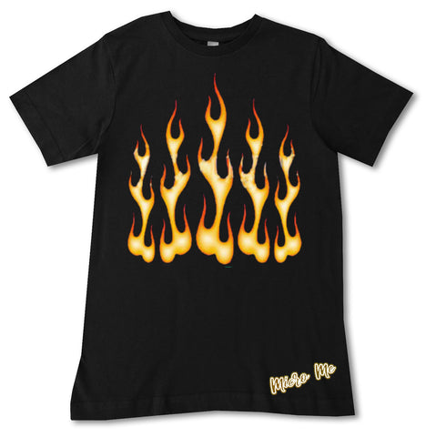Flames tee, Black (Toddler, Youth)