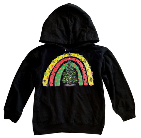 Oh Christmas Tree Fleece Hoodie, Black (Infant, Toddler, Youth, Adult)