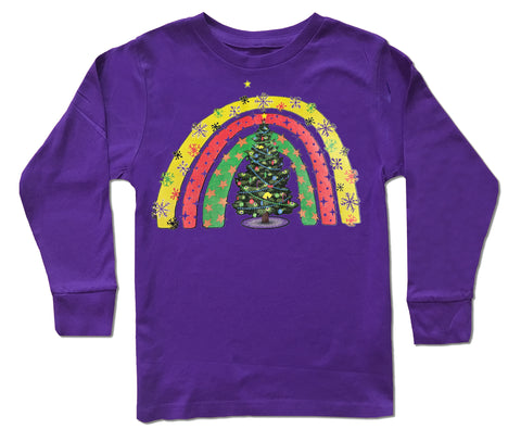 Oh Christmas Tree LS, Purple (Infant, Toddler, Youth)