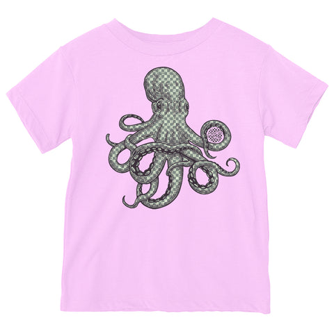 Check Octopus Tee,, Lt. Pink (Infant, Toddler, Youth, Adult)
