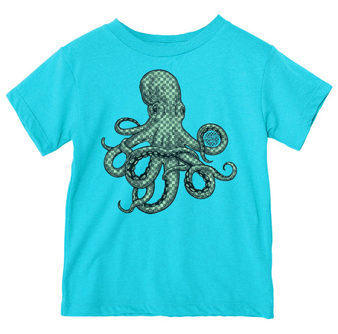 Check Octopus Tee,, Tahiti  (Infant, Toddler, Youth, Adult)