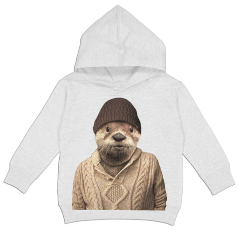 Otter Hoodie, White (Toddler, Youth, Adult)