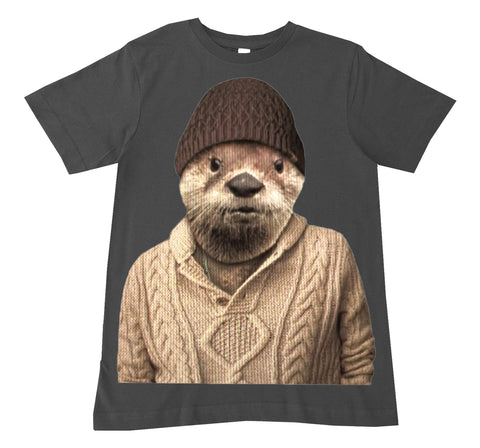 Otter Tee, Charc (Infant, Toddler, Youth, Adult)
