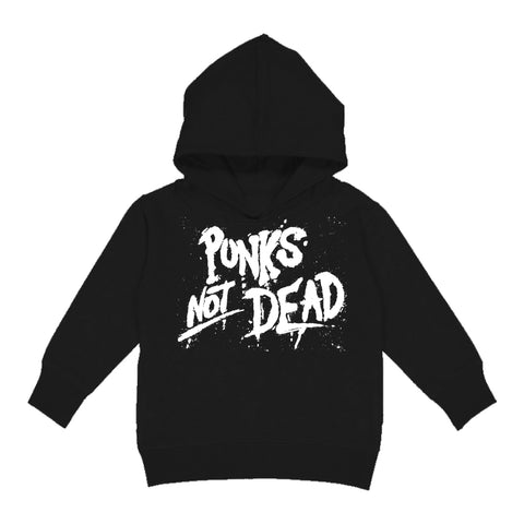 Punk's Not Dead Hoodie, Black (Toddler, Youth, Adult)