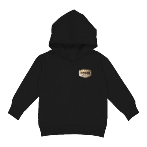 Neutral Patch Hoodie, Black  (Toddler, Youth, Adult)