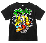 Peace Surf Tee, Black  (Infant, Toddler, Youth, Adult)