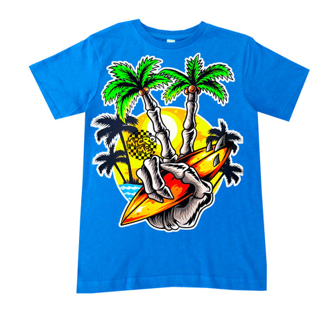 Peace Surf Tee, Neon. Blue  (Infant, Toddler, Youth, Adult)