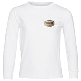 *Neutral Patch Long Sleeve Shirt, White (Infant, Toddler, Youth, Adult)