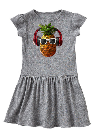 Pineapple Headphones Dress, Grey (Infant, Toddler)