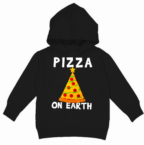 CHR-Pizza On Earth Hoodie, Black (Toddler, Youth)