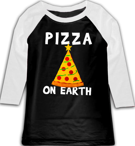 CHR-Pizza  Raglan, B/W (Toddler, Youth)