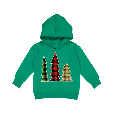 Plaid Trees  Hoodie, Green (Toddler, Youth, Adult)