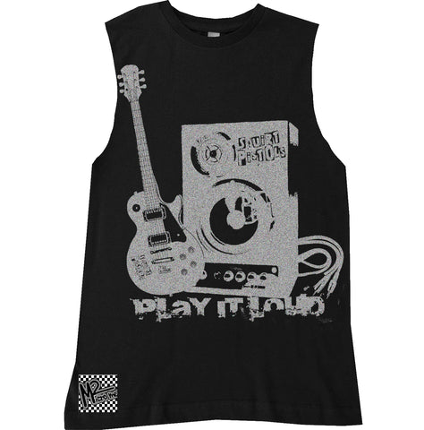 Play It Loud Muscle Tank, Black (Infant, Toddler, Youth, Adult)