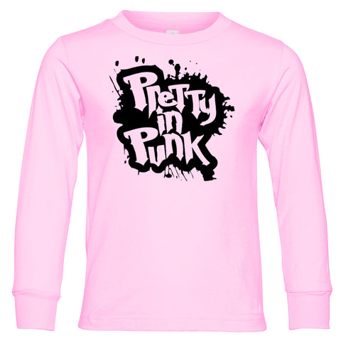 Pretty In Punk  LS Shirt, Lt.  PInk (Infant, Toddler, Youth , Adult)