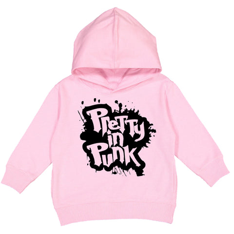 Pretty In Punk Hoodie, Lt. Pink  (Toddler, Youth, Adult)
