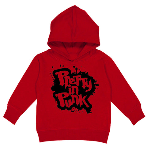 Pretty In Punk Hoodie, Red (Toddler, Youth, Adult)