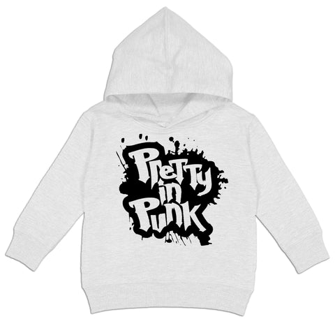 Pretty In Punk Hoodie, White (Toddler, Youth, Adult)