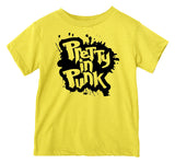 Pretty In Punk Tee, Yellow (Infant, Toddler, Youth, Adult)