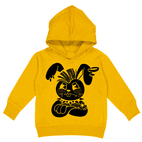 Punk Bunny Hoodie, Gold  (Youth, Adult)