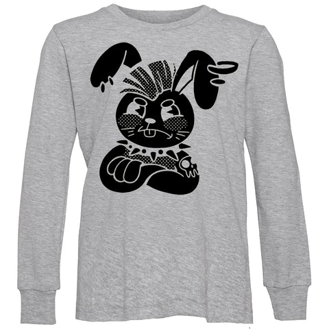 Punk Bunny LS Shirt, Heather (Infant, Toddler, Youth , Adult)