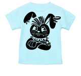 Punk Bunny Tee, Lt. Blue (Infant, Toddler, Youth, Adult)