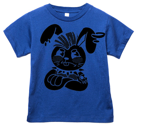Punk Bunny Tee, Royal (Infant, Toddler, Youth, Adult)